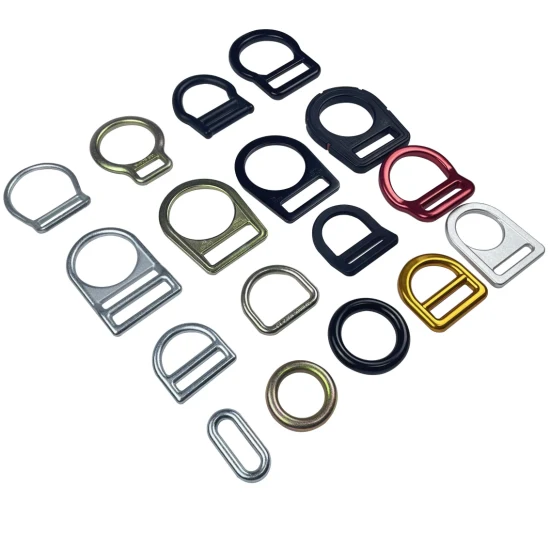 Fibbia con anello a D di sicurezza in alluminio da 50 mm personalizzata, accessori per cintura di sicurezza con cordino di sicurezza/anticaduta in alluminio forgiato