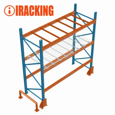 Scaffale di stoccaggio a doppia profondità altamente efficiente per pallet di stoccaggio